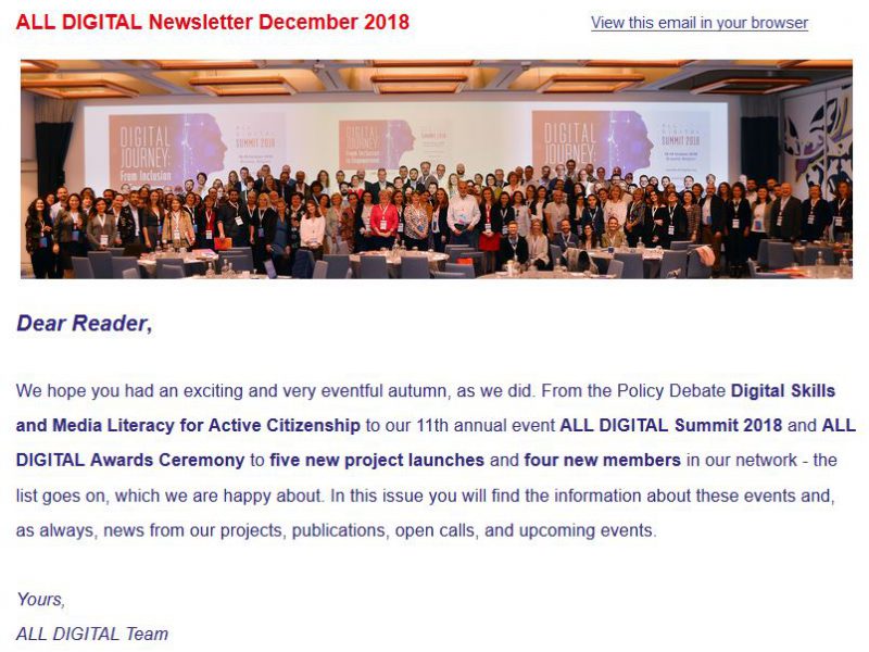 ALL DIGITAL • Enhancing Digital Skills Across Europe