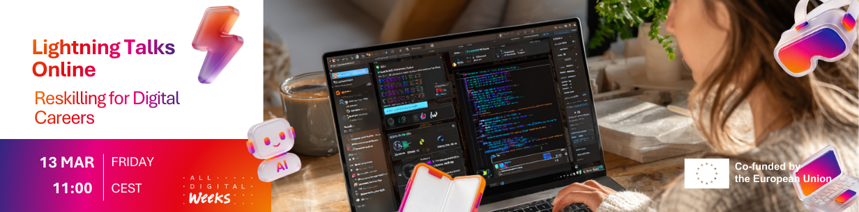 Lightning Talks Online: Reskilling for Digital Careers