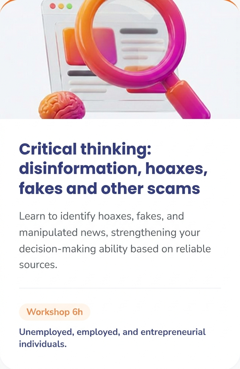 Critical Thinking: disinformation, hoaxes, fakes and other scams